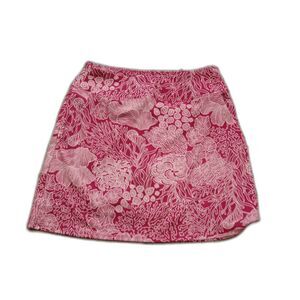 Tommy Bahama Golf Tennis Skort XS Pink Coral Print Athletic Skirt Shorts